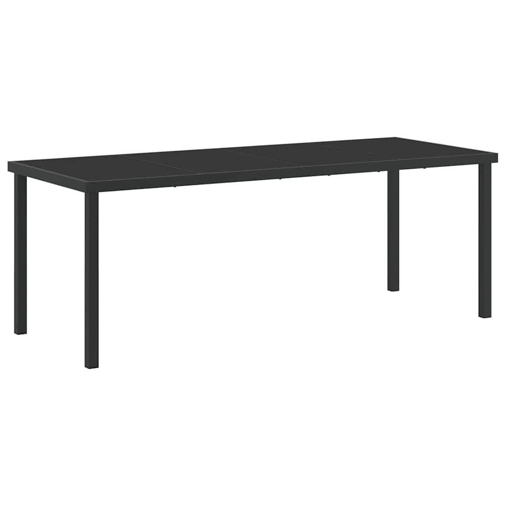 Vrtni set za objed 9 pcs Bijela 200 x 80 x 73 cm