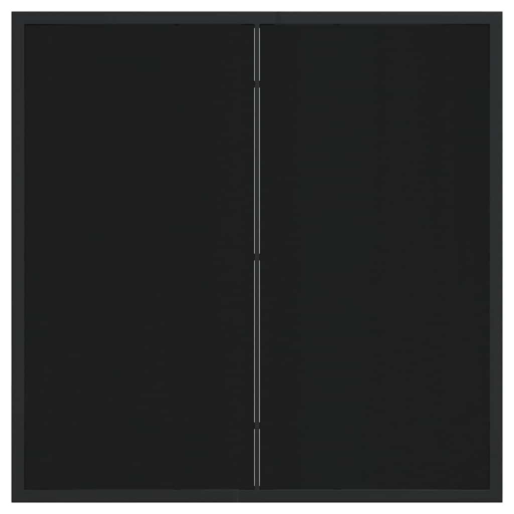 Set stola i stolica s jastukom 5 pcs Crna PE ratan