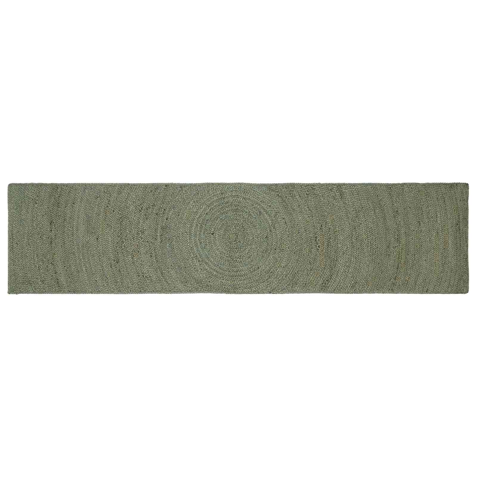 Tepisi za područja Maslinastozelena 60 x 300 cm Juta