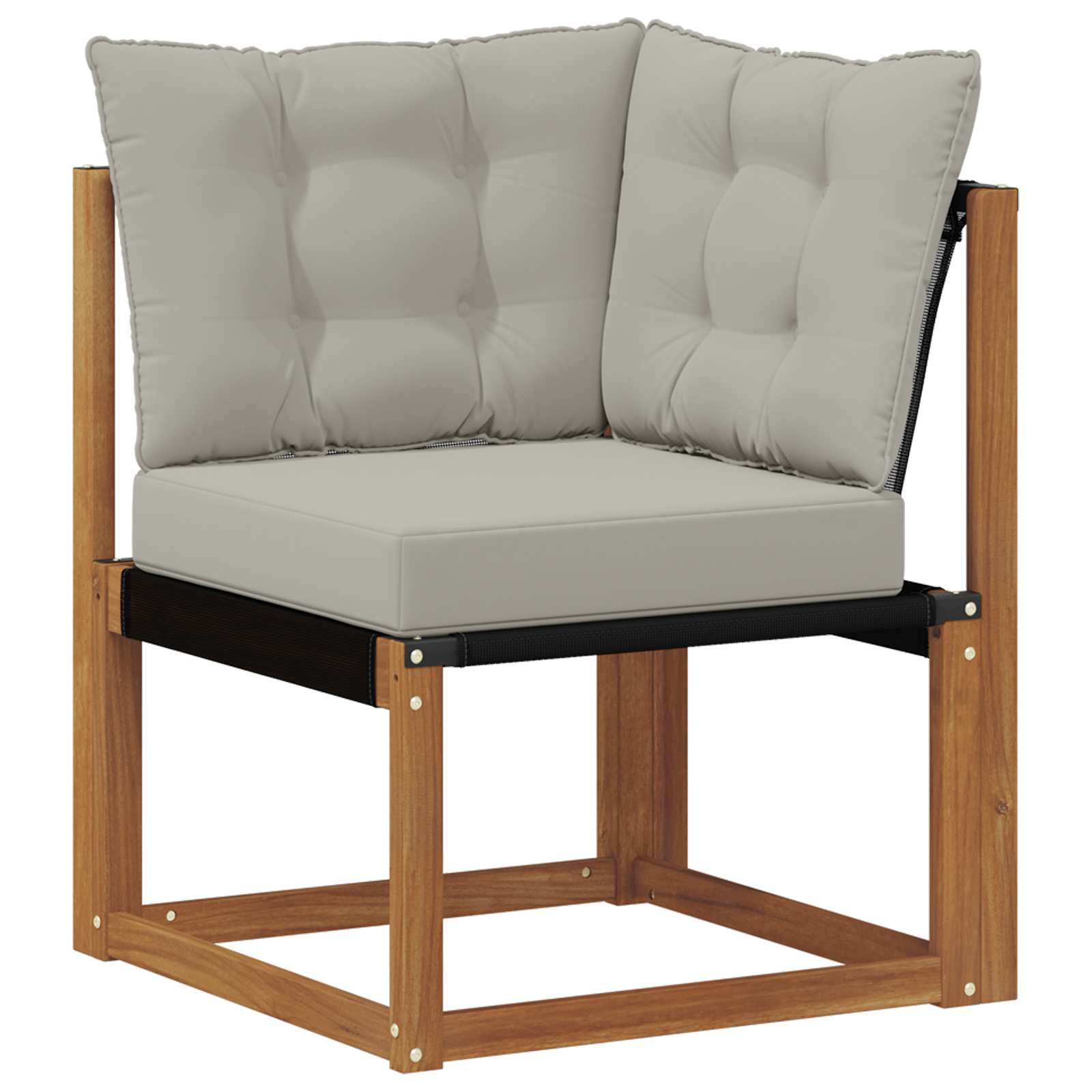 Set vanjskih sofa 8 pcs Prirodna i svjetlosiva