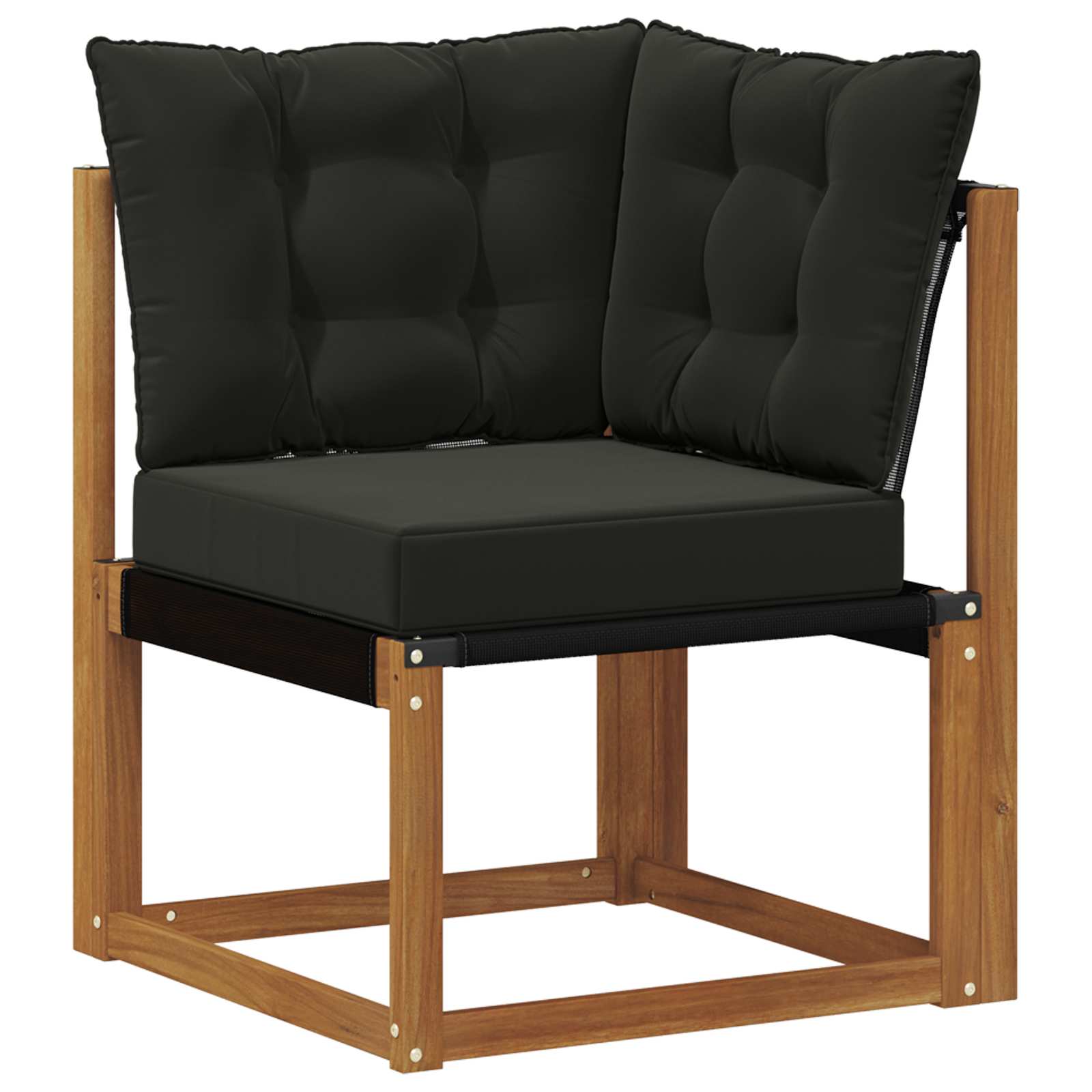 Set vanjskih sofa 8 pcs Prirodna i crna