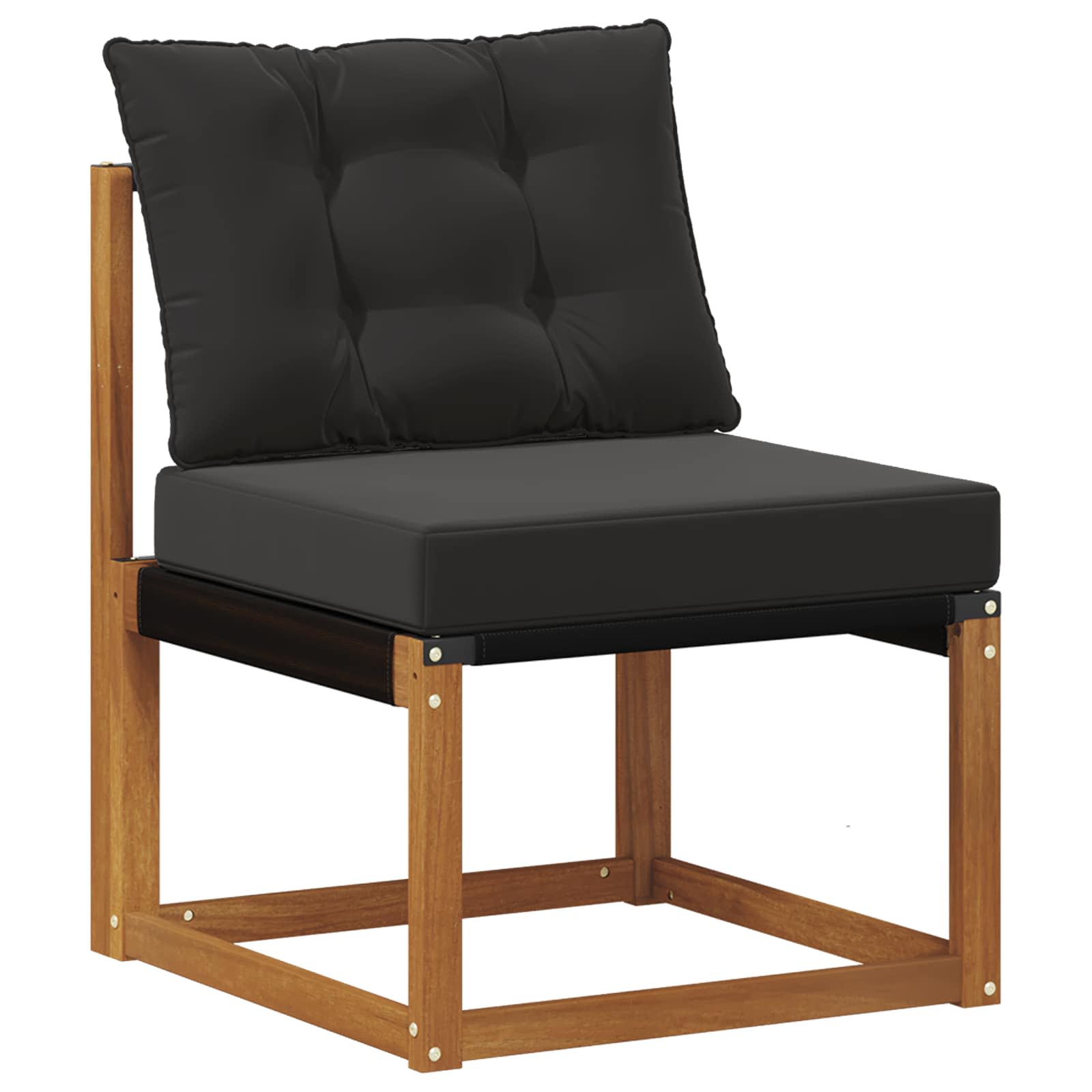 Set vanjskih sofa 6 pcs Prirodna i crna
