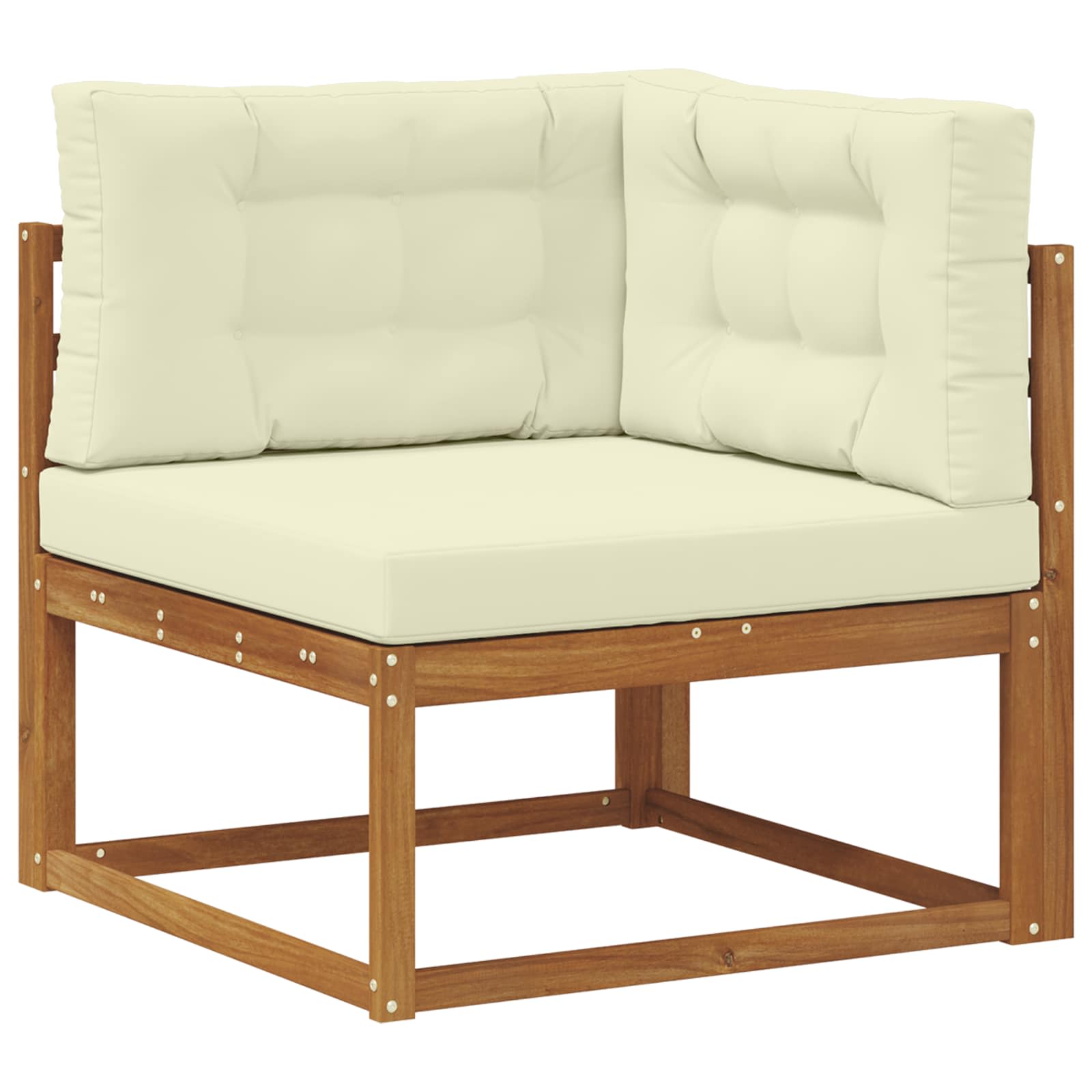 Set vanjskih sofa 5 pcs Prirodna i krem