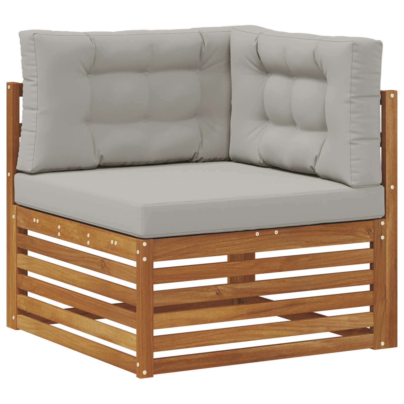 Set vanjskih sofa 8 pcs Prirodna i svjetlosiva