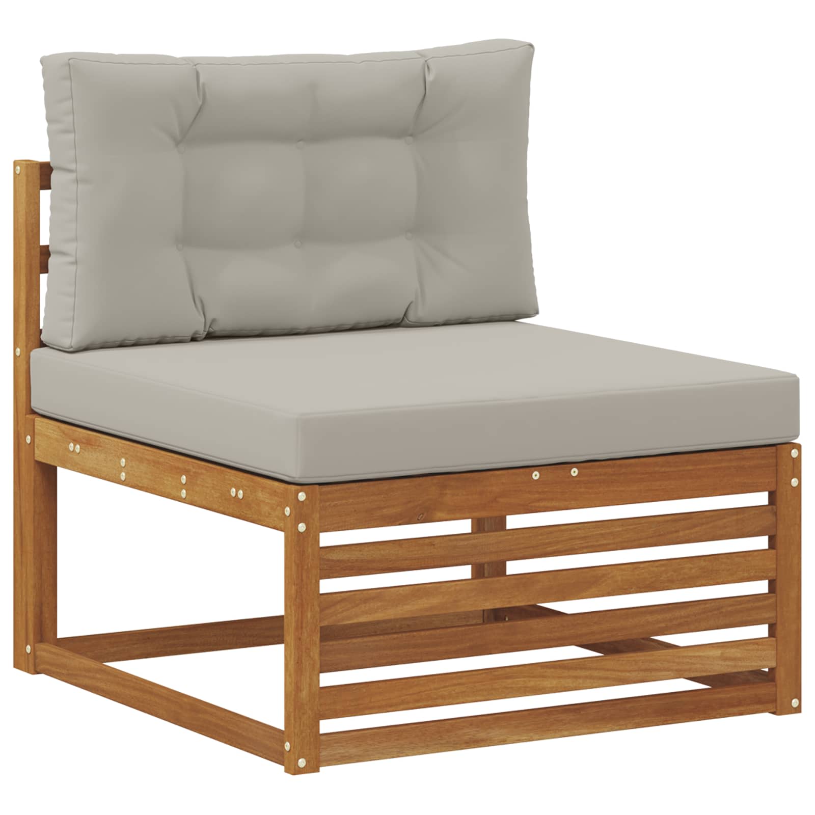 Set vanjskih sofa 8 pcs Prirodna i svjetlosiva