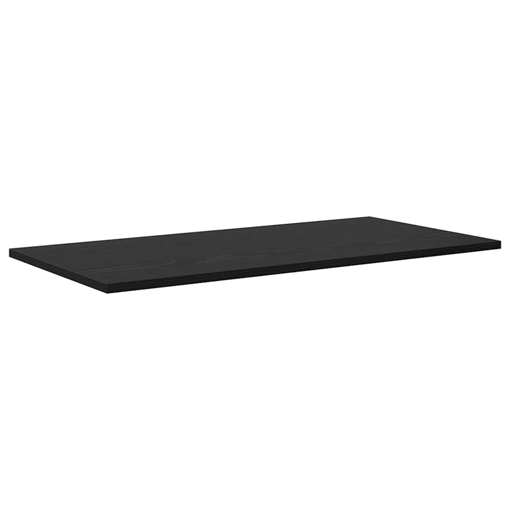 Police za knjige 4 pcs Crna 80 x 40 x 1,5 cm Konstruirano drvo