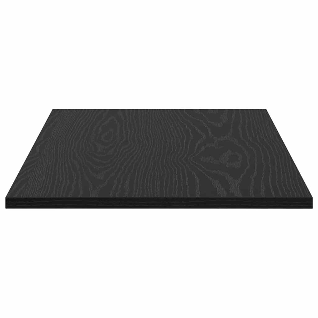 Police za knjige 4 pcs Crna 80 x 40 x 1,5 cm Konstruirano drvo