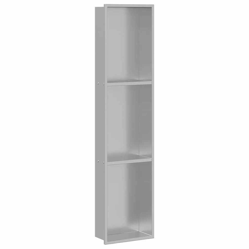 Ničica za tuš Srebrno 90 x 20 x 9,5 cm Nehrđajući čelik