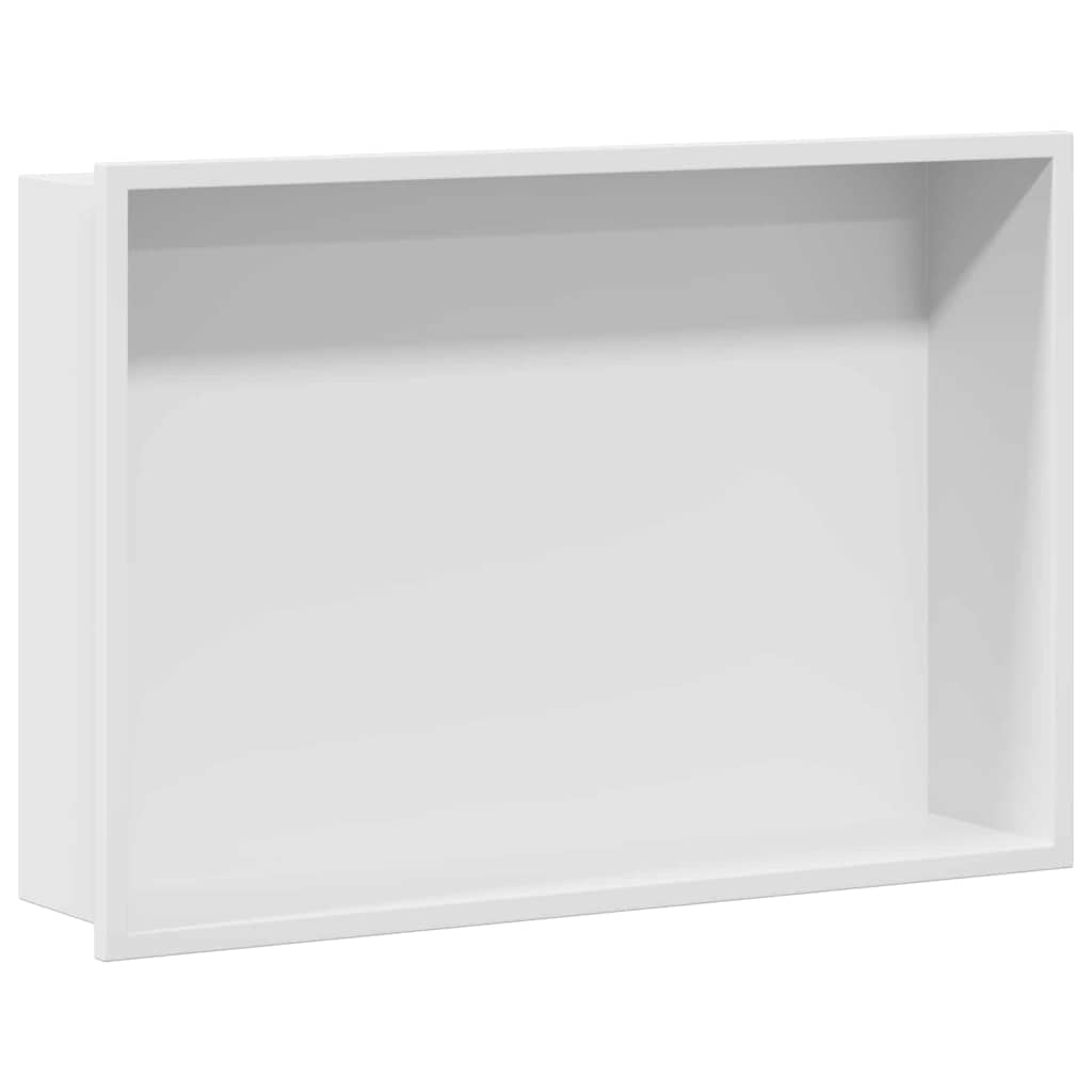 Ničica za tuš Bijelo 45 x 30 x 9,5 cm Nehrđajući čelik