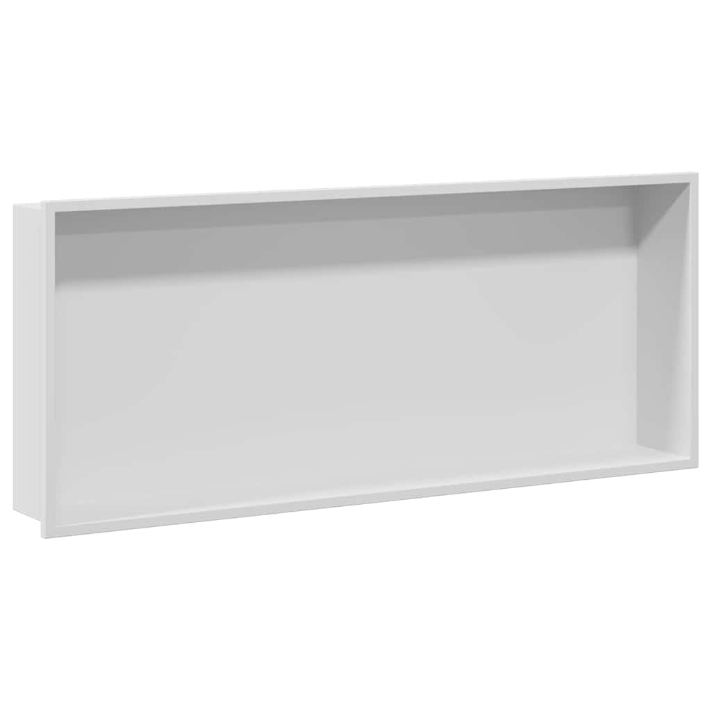 Ničica za tuš Bijelo 75 x 30 x 9,5 cm Nehrđajući čelik