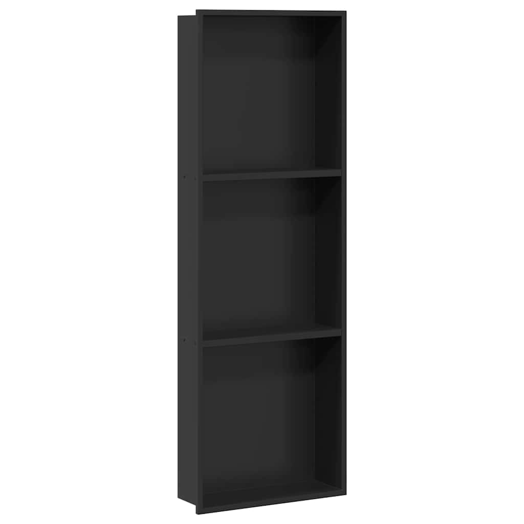 Ničica za tuš Crna 92 x 32 x 10 cm Nehrđajući čelik