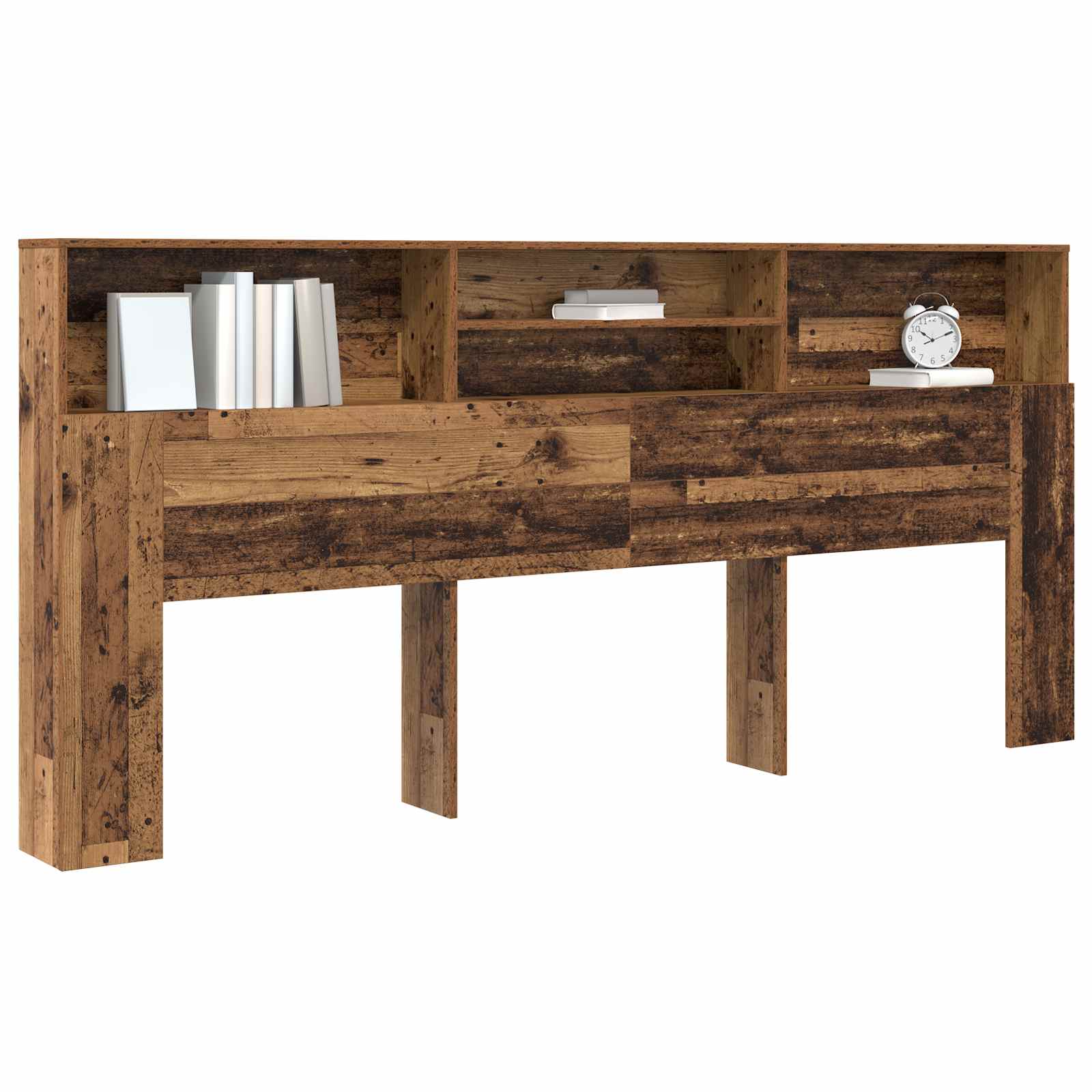 Glava kreveta s ormarićem Zidne Staro drvo 220 x 19 x 101,5 cm