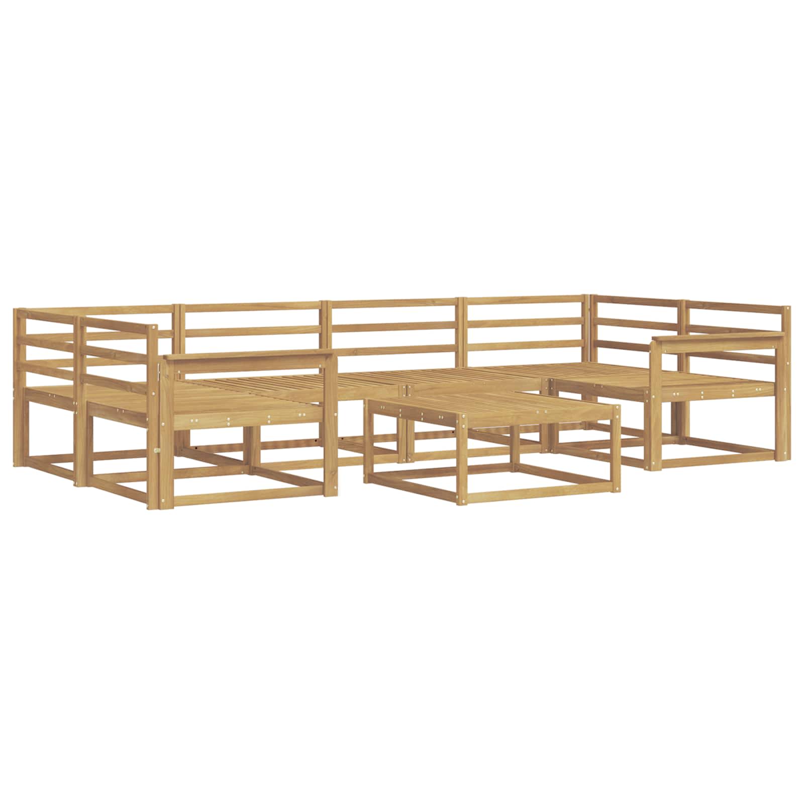 Set vanjskih sofa 7 pcs Bijela