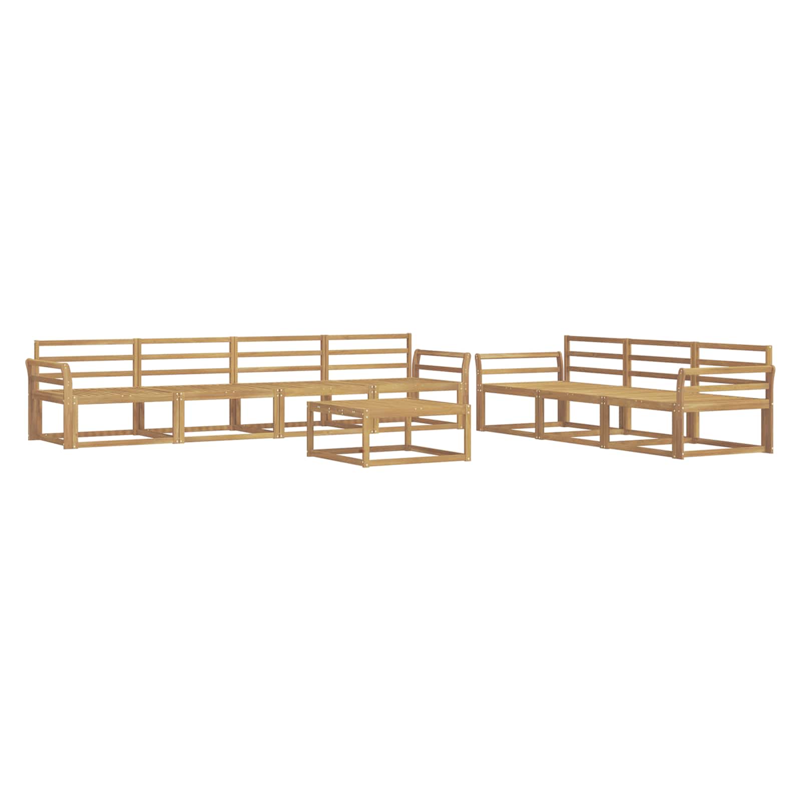 Set vanjskih sofa 8 pcs Bijela