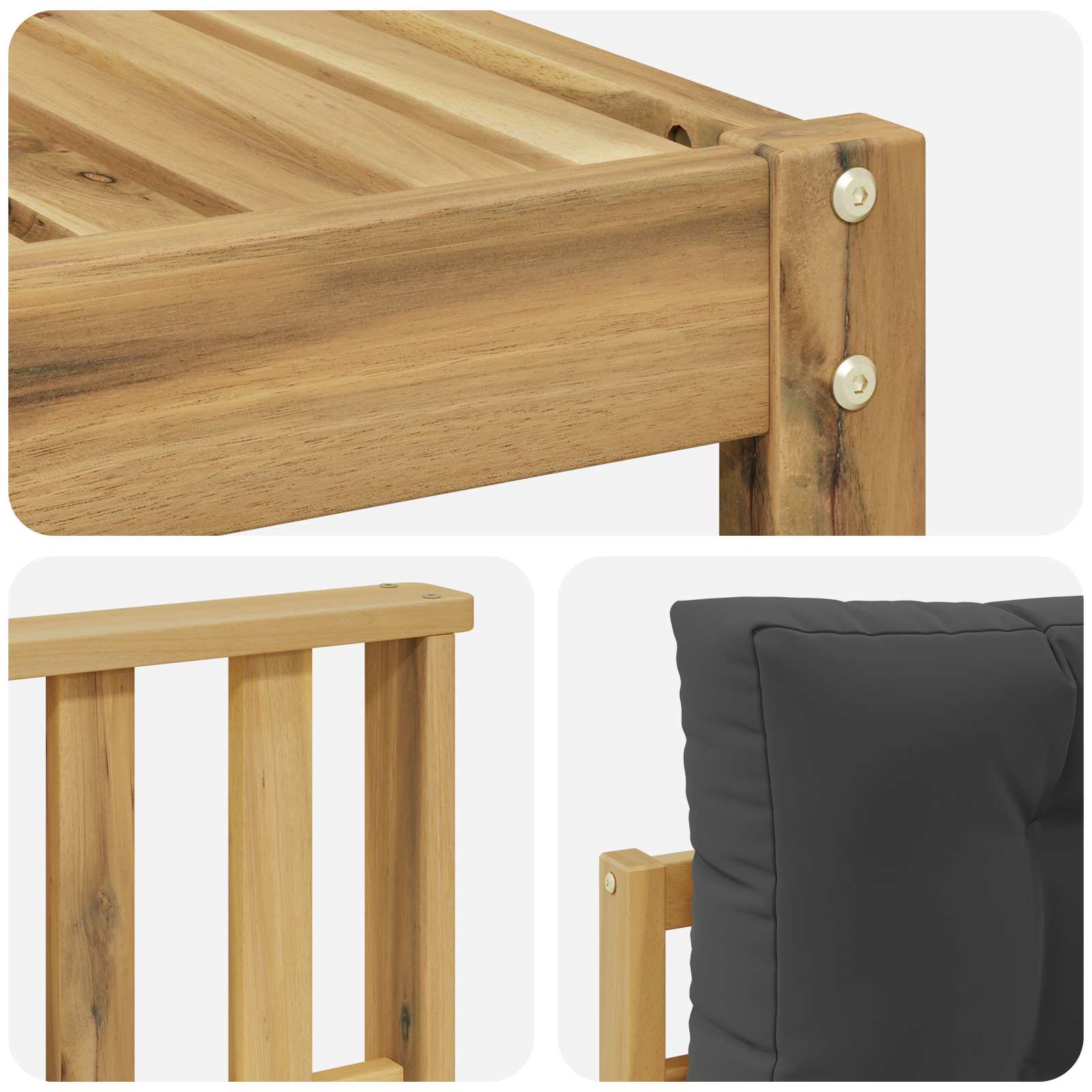Set vanjskih sofa 8 pcs Bijela i antracit