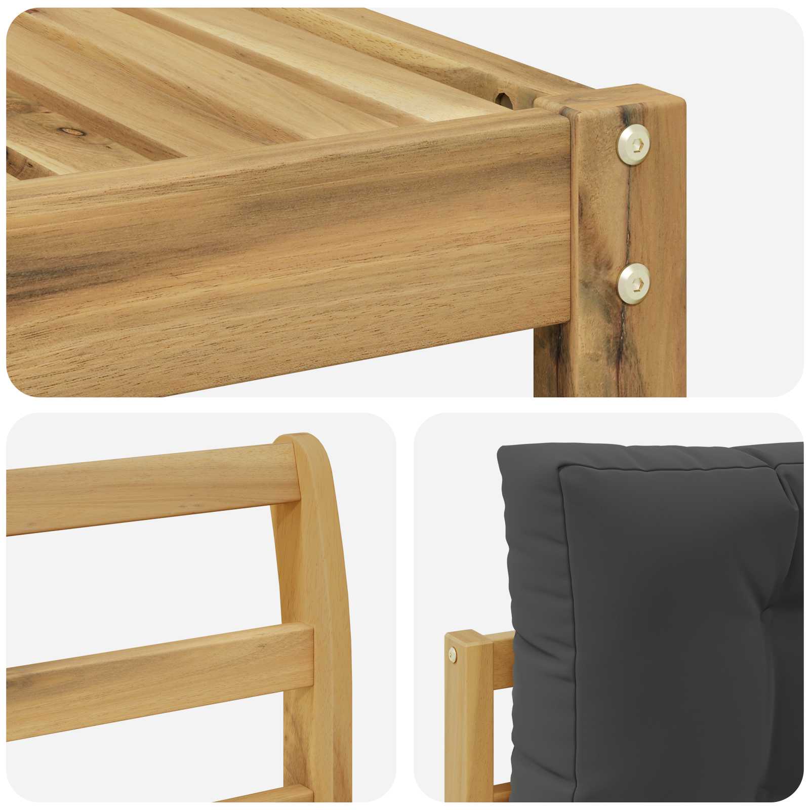 Set vanjskih sofa 8 pcs Bijela i antracit
