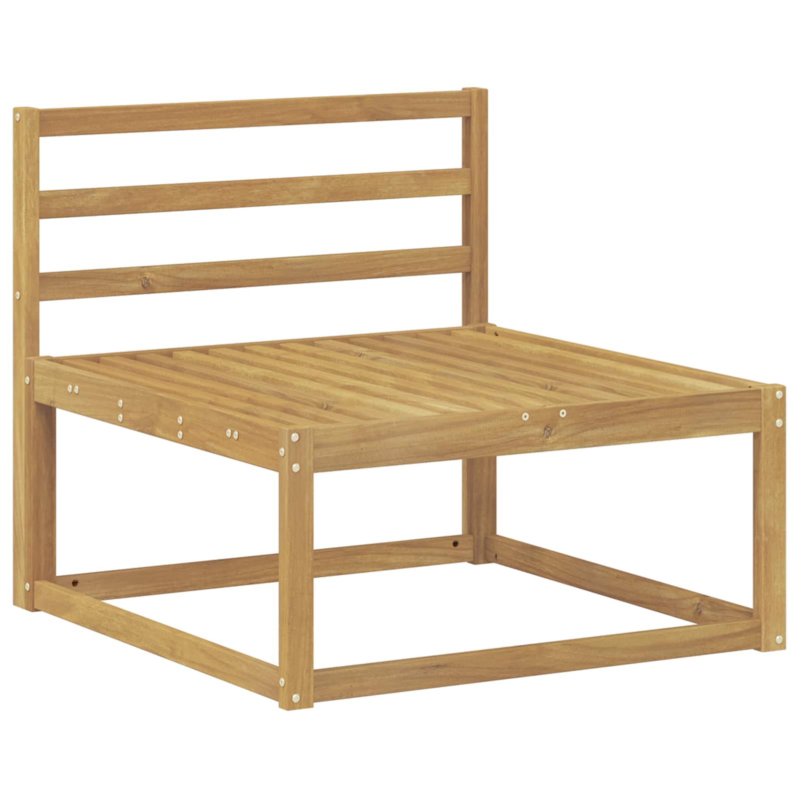 Set vanjskih sofa 9 pcs Bijela Čvrsto drvo akacije