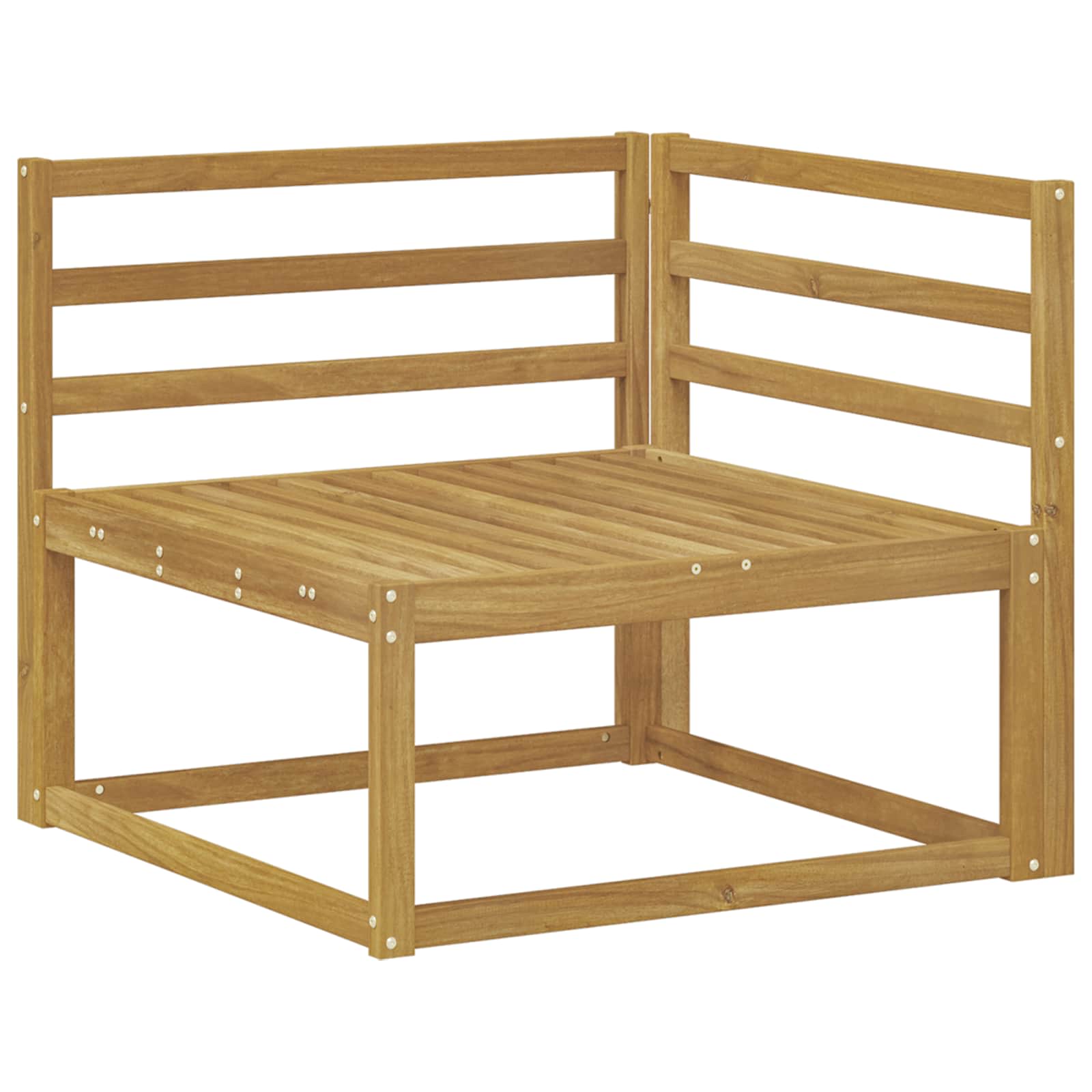 Set vanjskih sofa 9 pcs Bijela Čvrsto drvo akacije