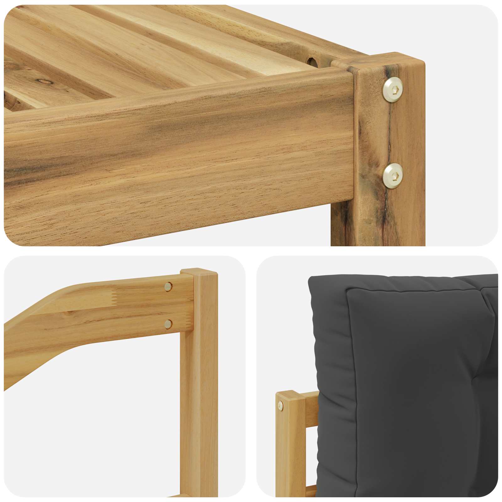 Set vanjskih sofa 9 pcs Bijela i antracit