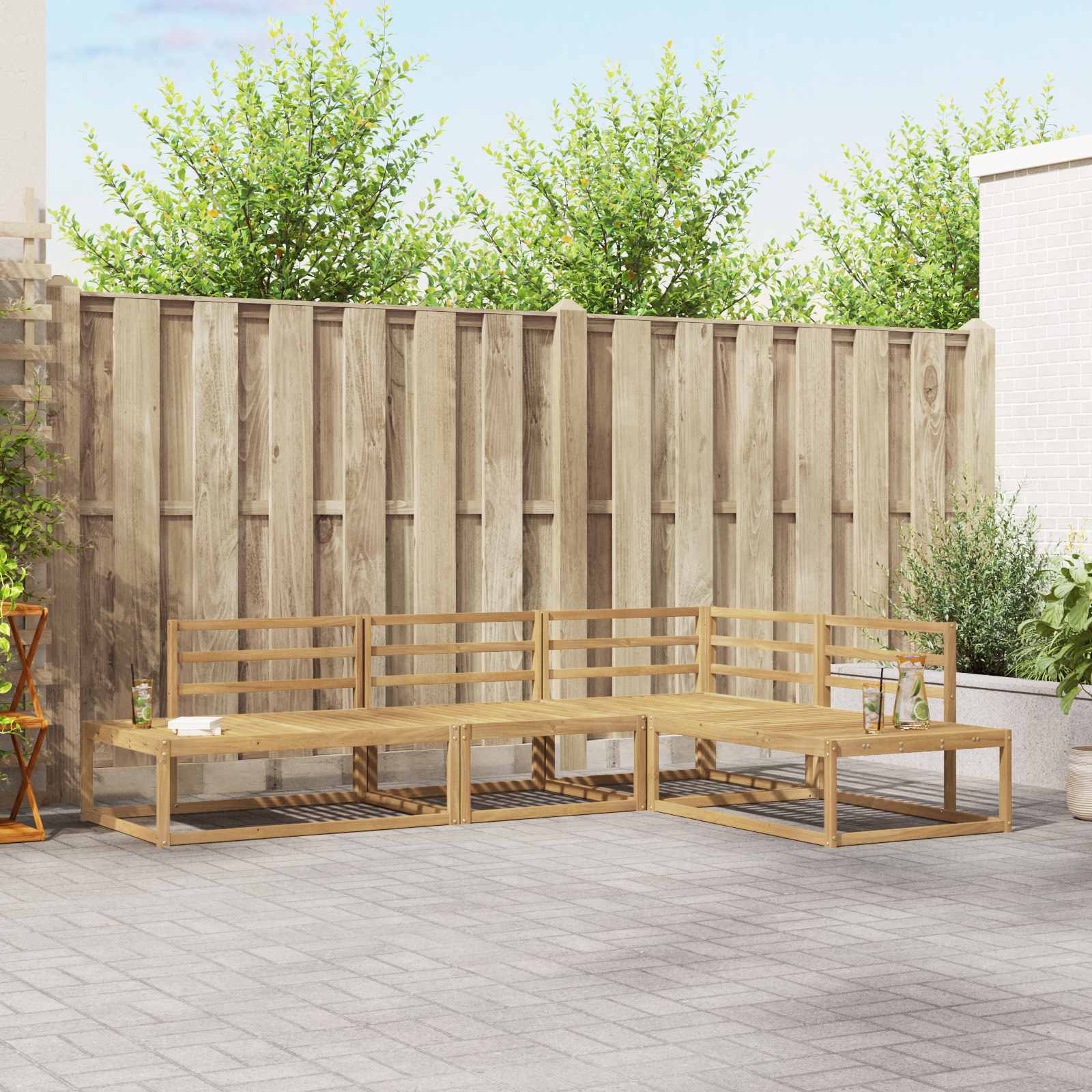 Set vanjskih sofa 4 Komad