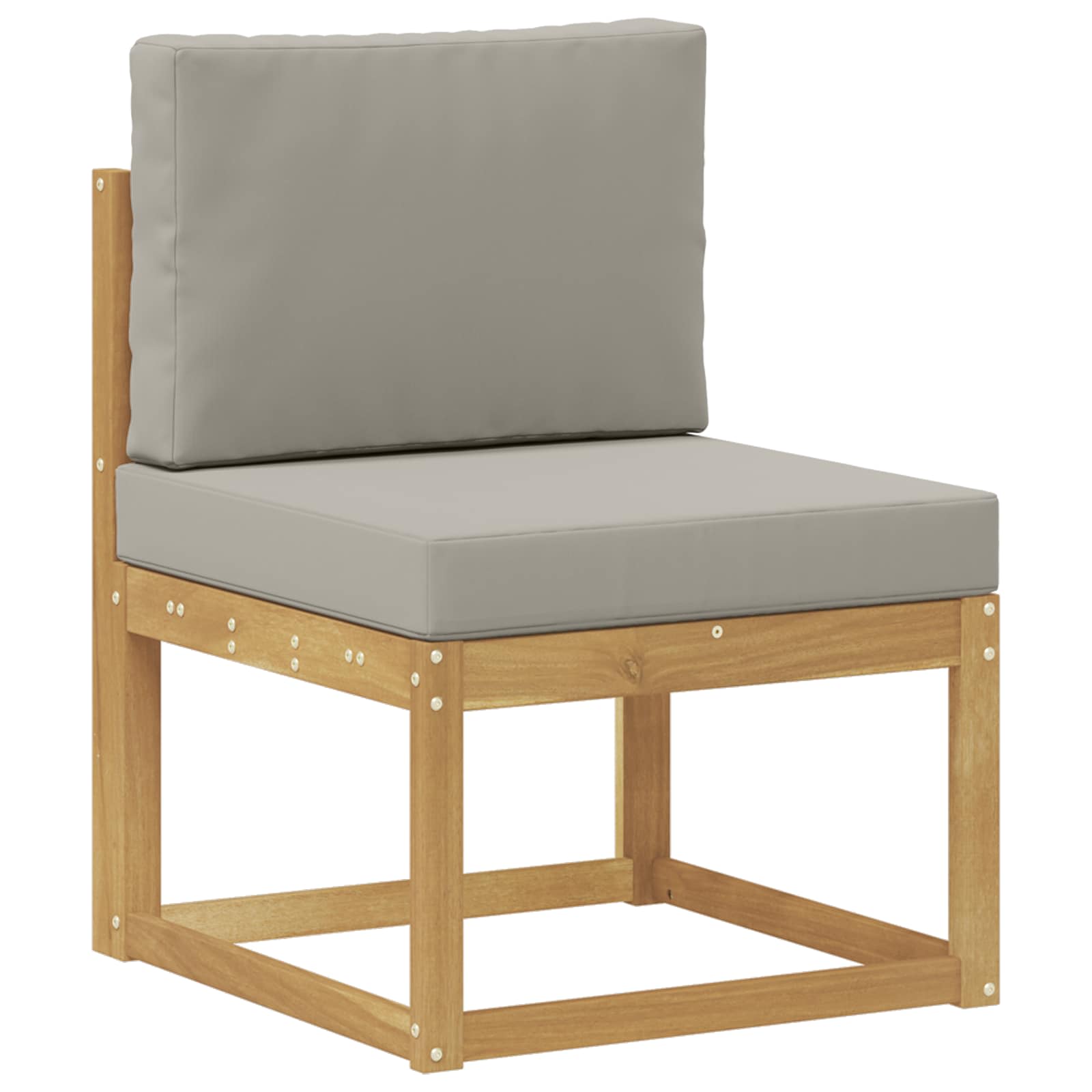 Set vanjskih sofa 3 pcs Bijela i svjetlosiva 189,5 x 63 x 73 cm
