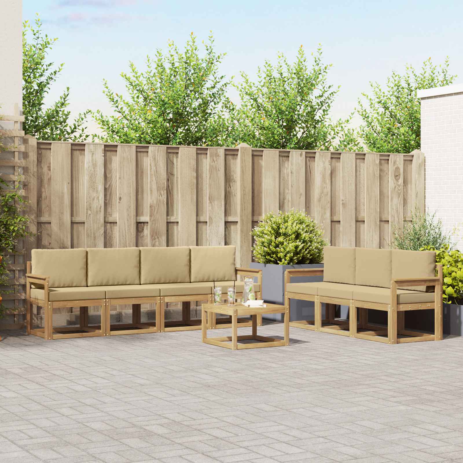 Set vanjskih sofa 7 pcs