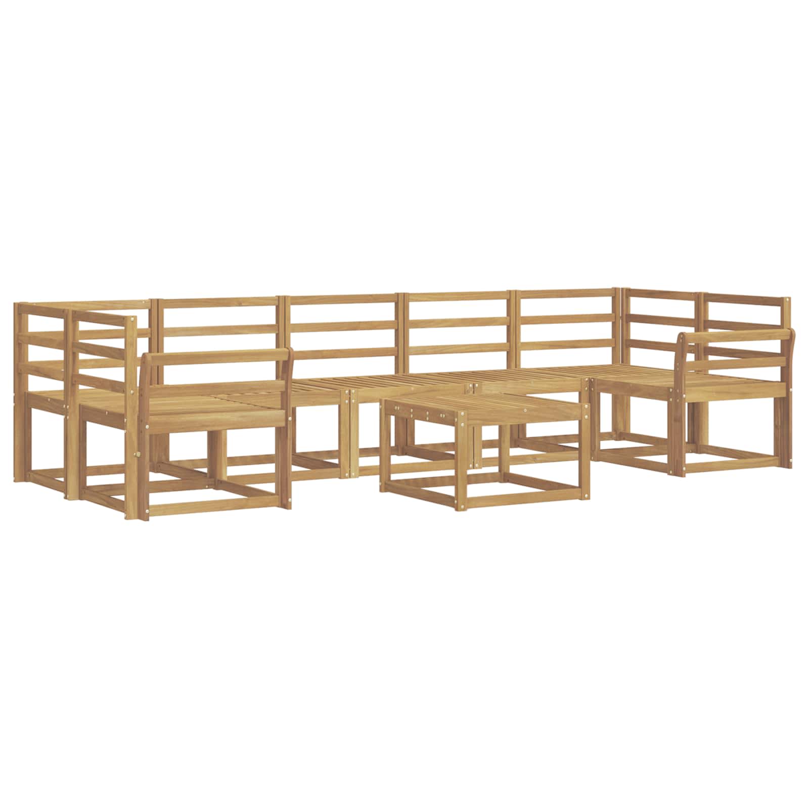 Set vanjskih sofa 8 pcs Bijela 59 x 59 x 37 cm