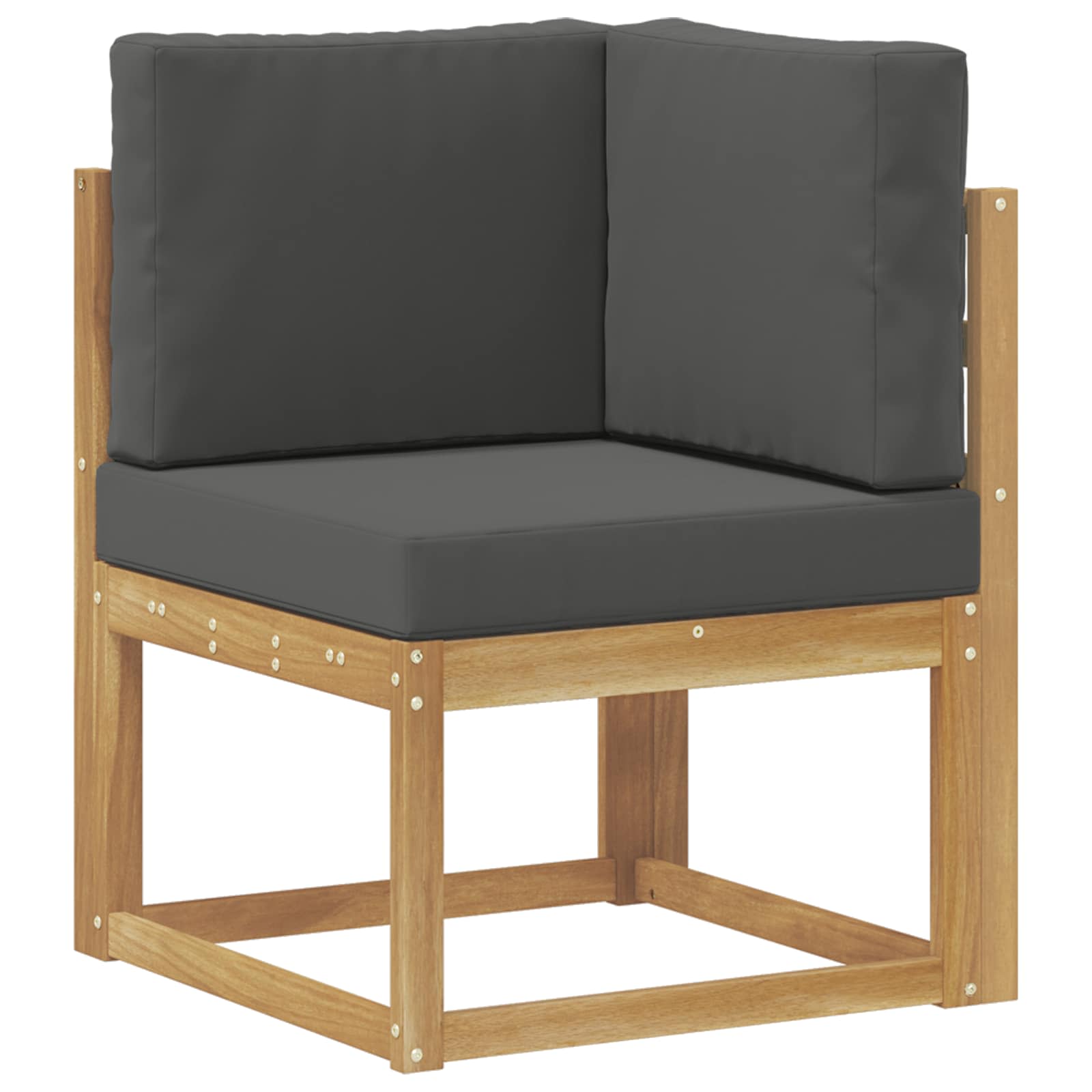 Set vanjskih sofa 3 Komad Bijela i antracit Poliester