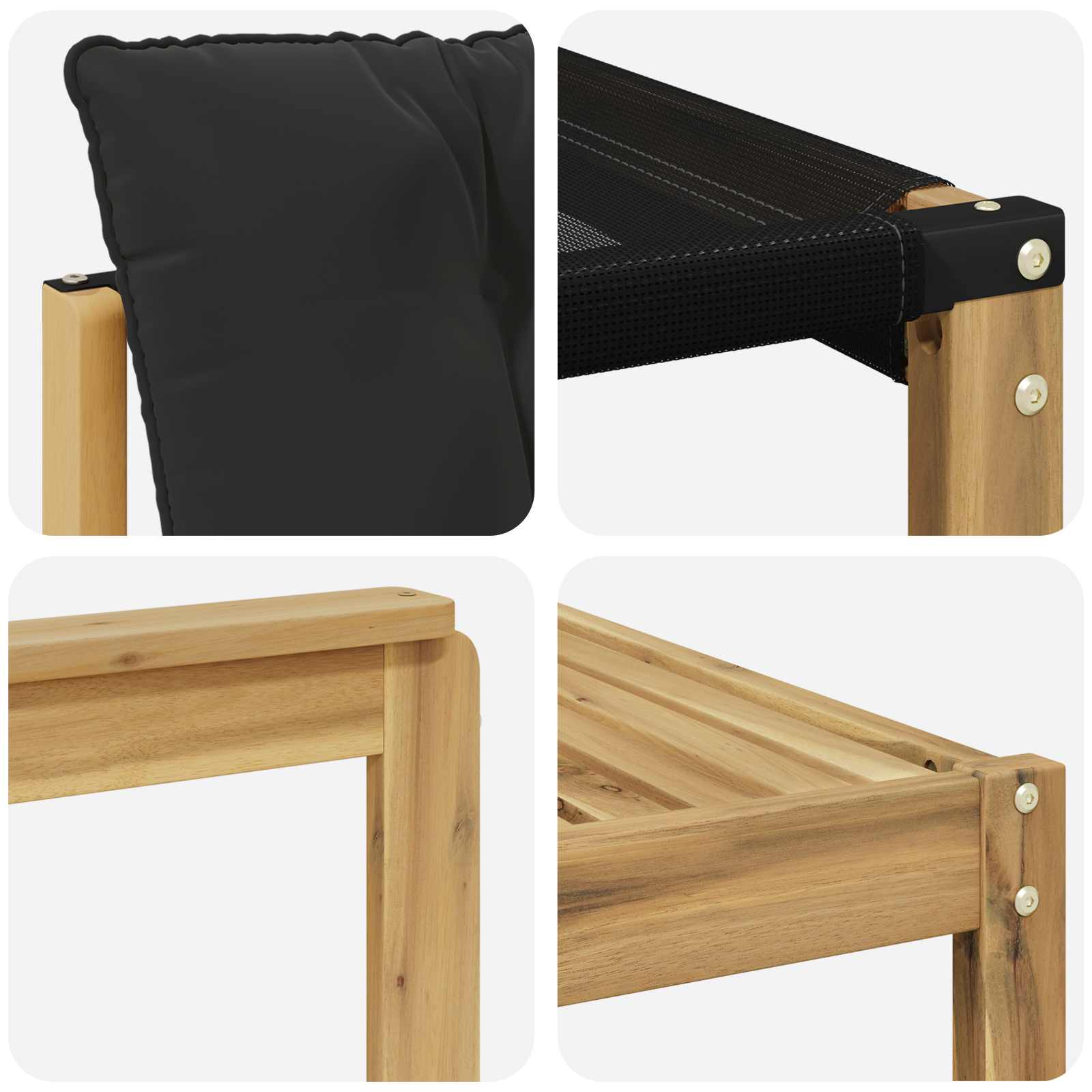 Set vanjskih sofa 8 pcs Bijela i crna