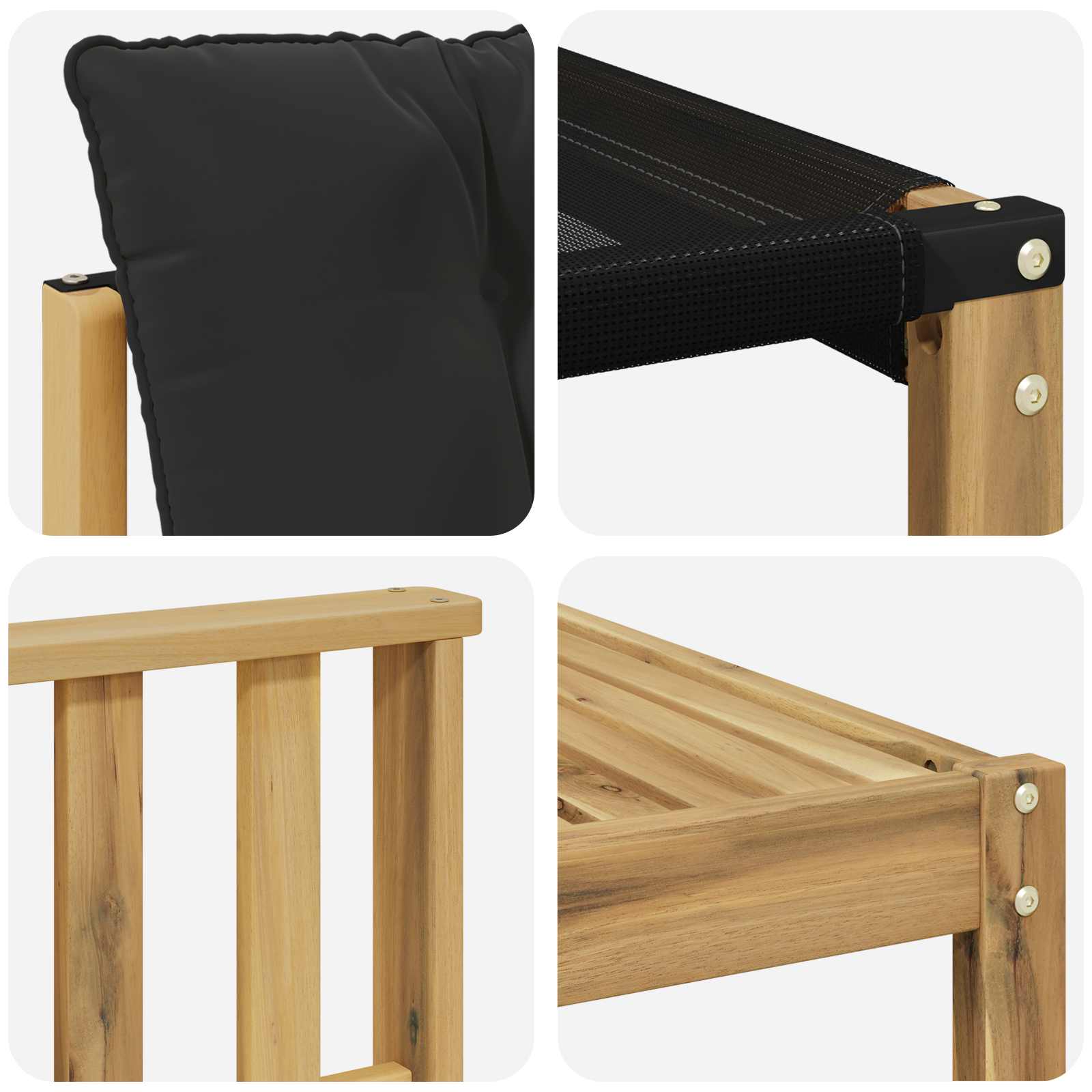 Set vanjskih sofa 8 pcs Bijela i crna