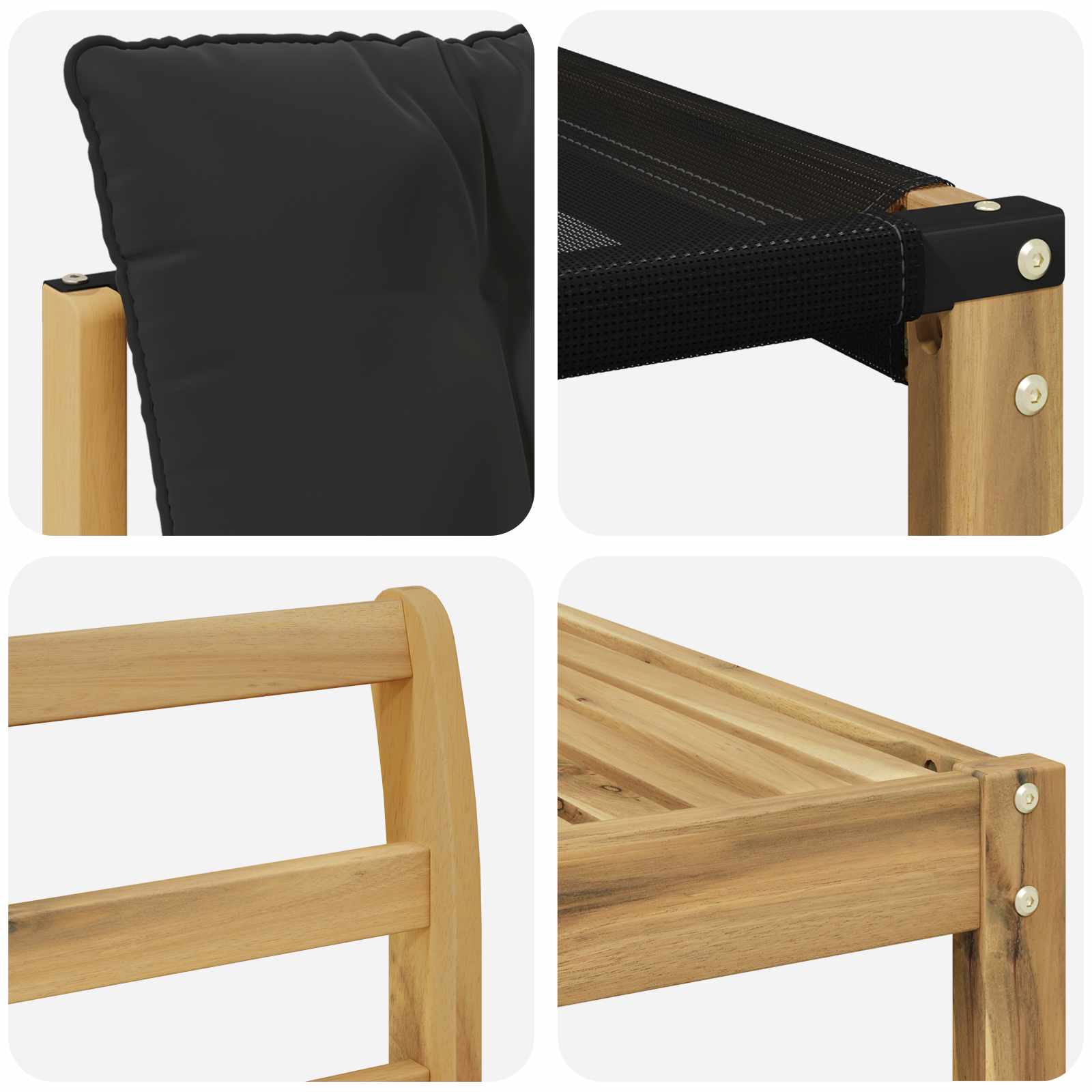 Set vanjskih sofa 8 pcs Bijela i crna