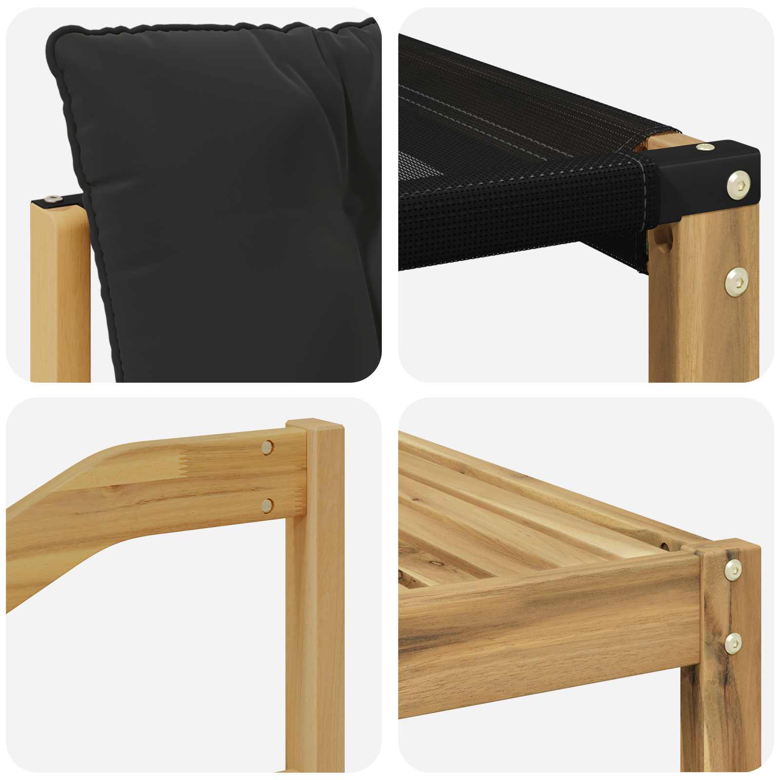 Set vanjskih sofa 8 pcs Bijela i crna