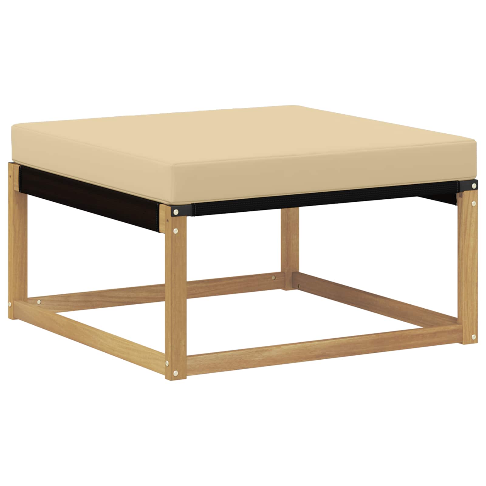 Set vanjskih sofa 6 pcs Bijela i bež