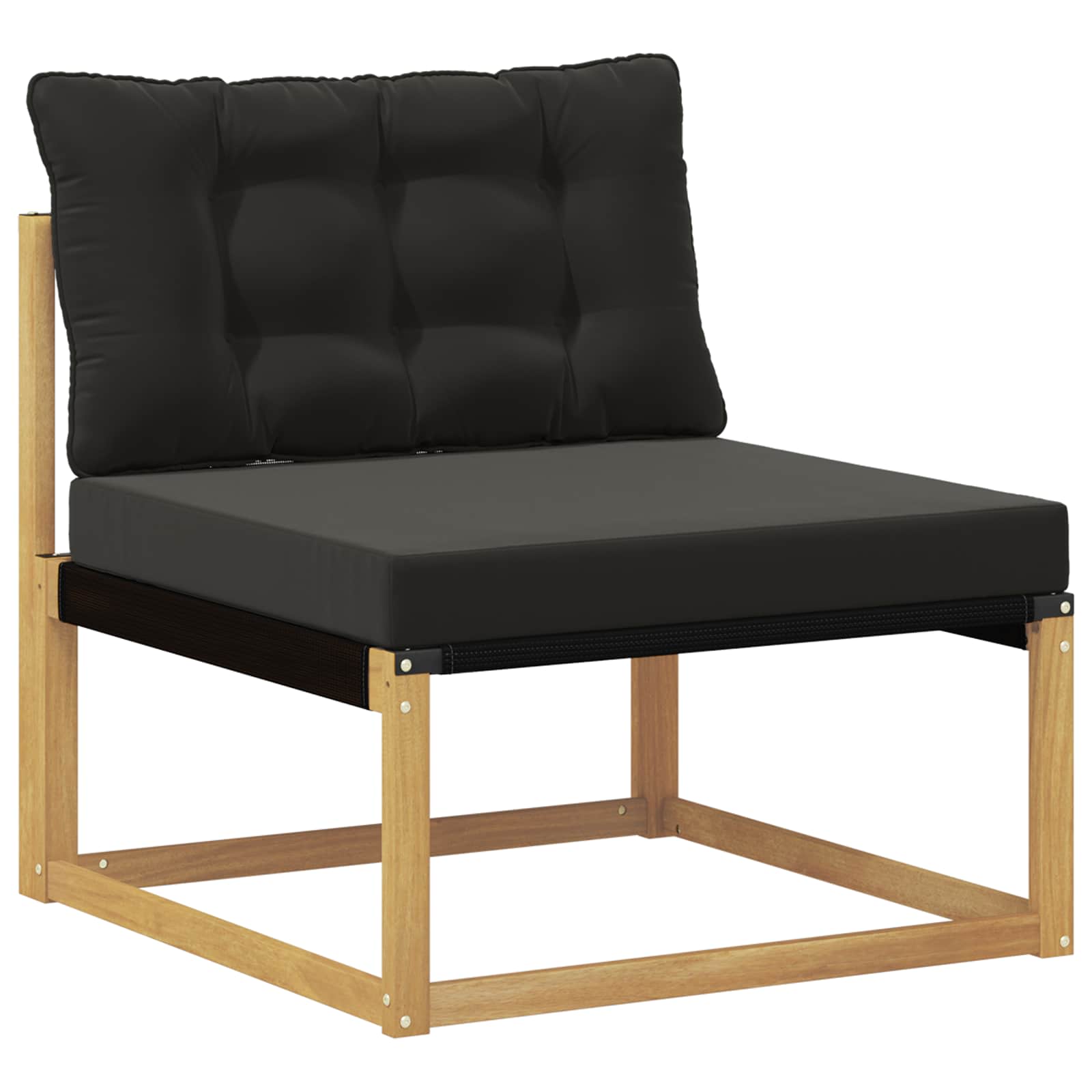 Set vanjskih sofa 6 pcs Bijela i crna