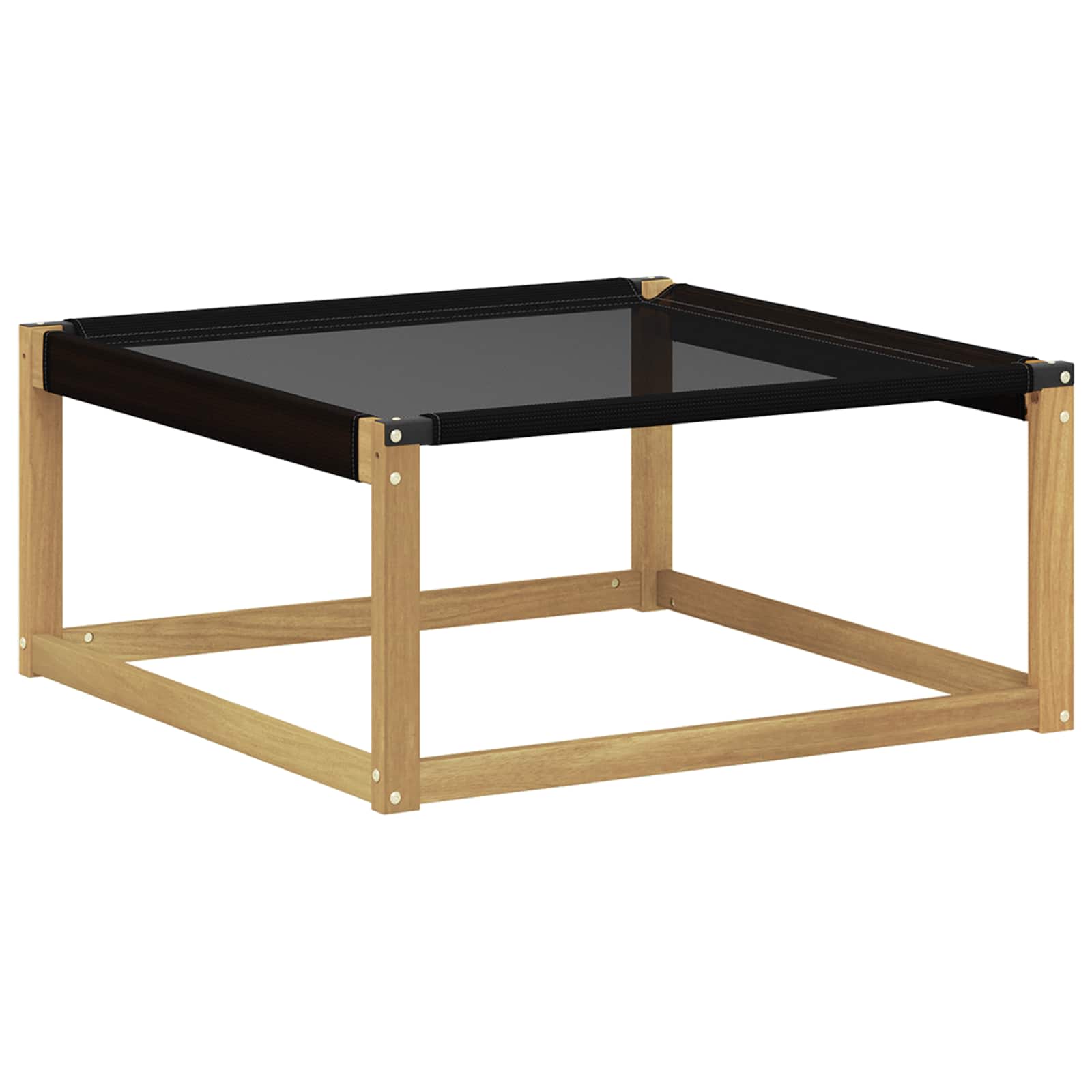 Set vanjskih sofa 8 pcs Bijela i crna Čvrsto drvo akacije