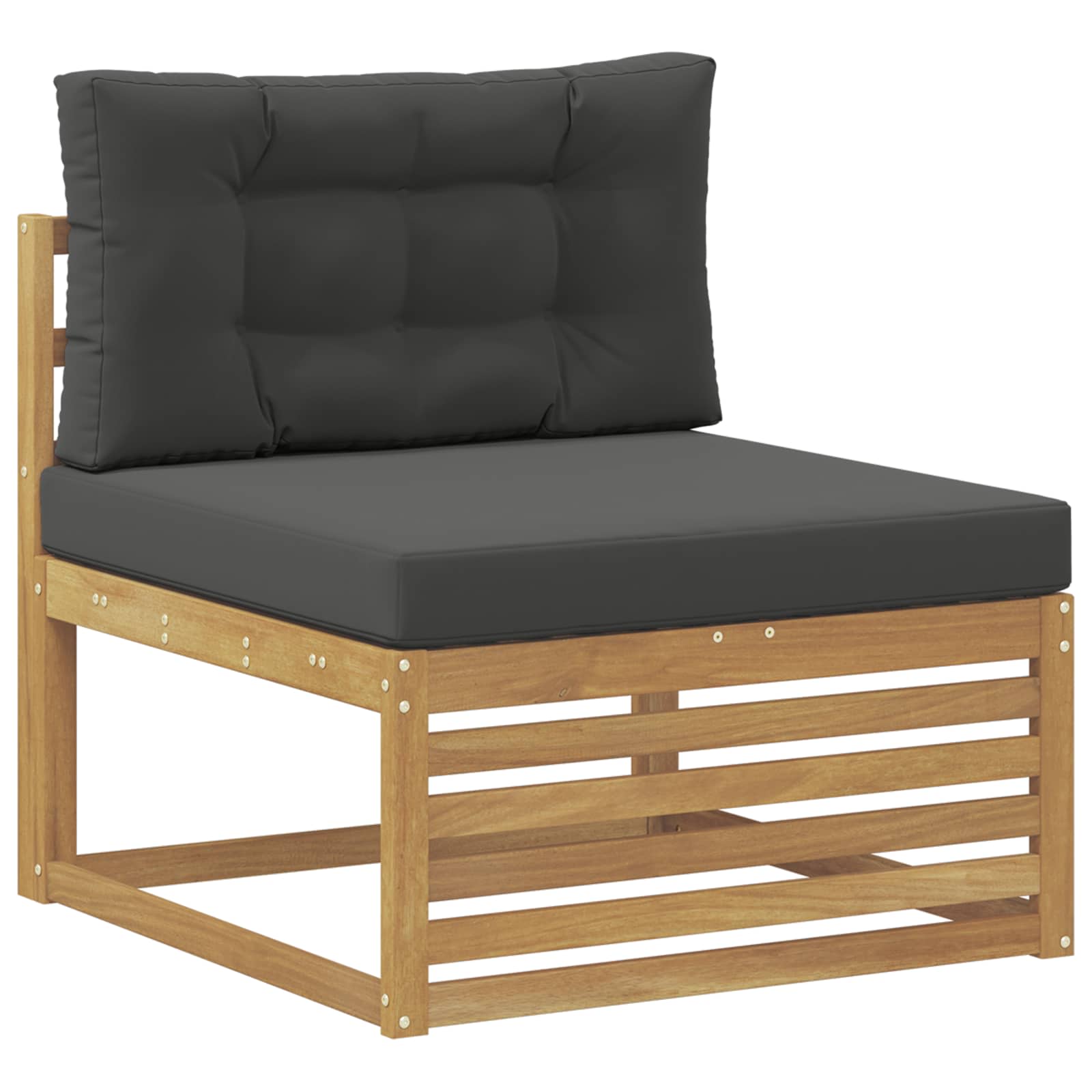 Set vanjskih sofa 8 pcs Bijela i antracit Čvrsto drvo akacije