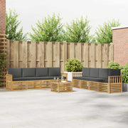Set vanjskih sofa 9 pcs Bijela i antracit 59 x 59 x 37 cm
