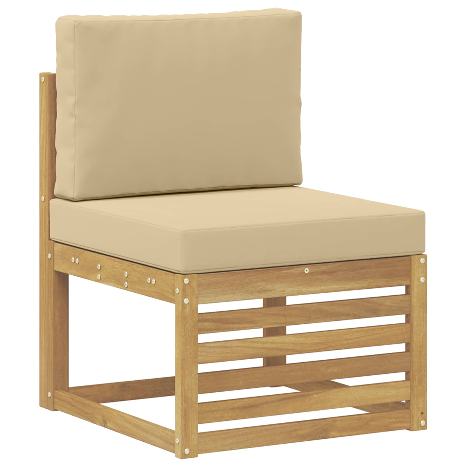 Set vanjskih sofa 7 pcs Bijela i bež 247 x 128,5 x 73 cm