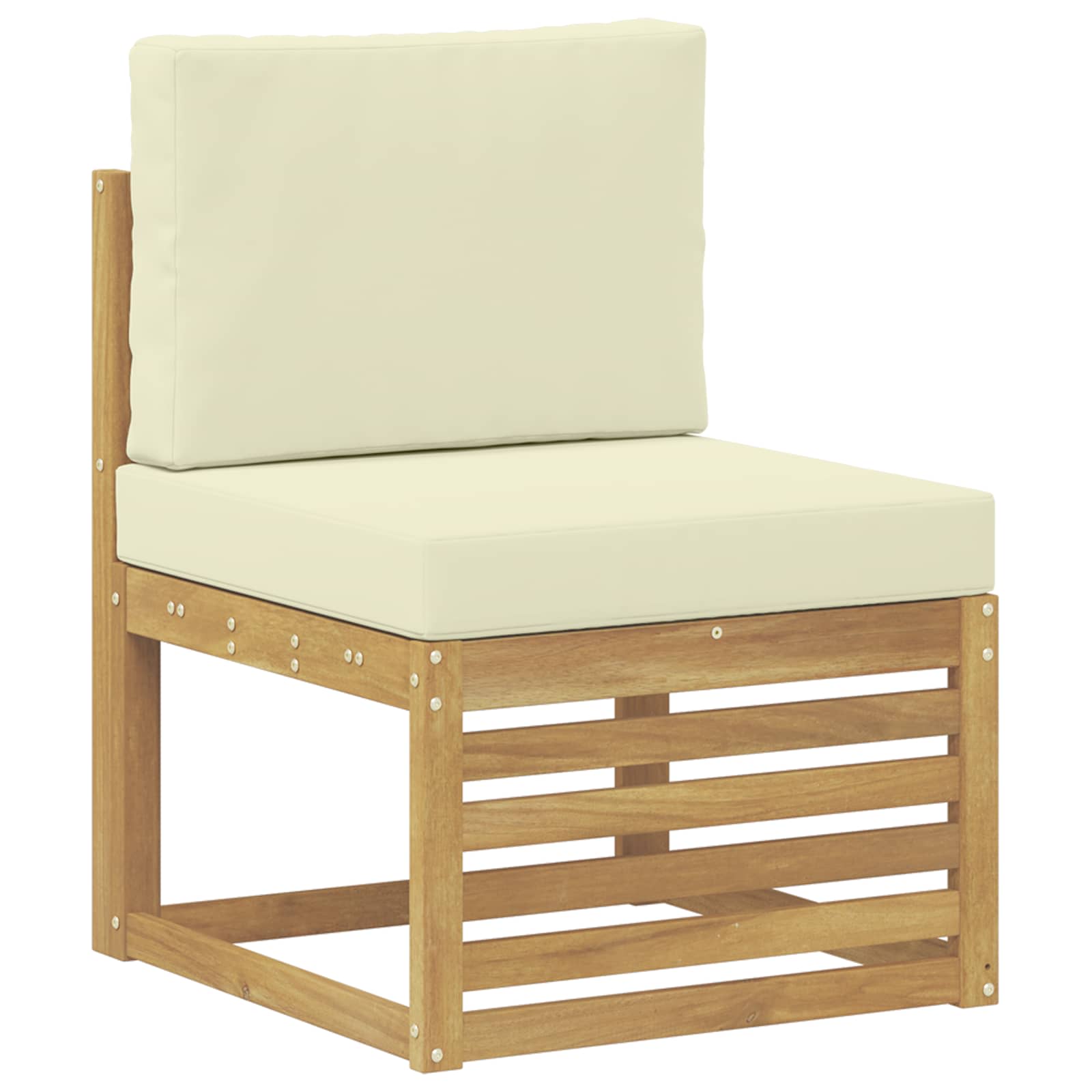 Set vanjskih sofa 8 pcs Bijela i krem 306 x 128,5 x 73 cm