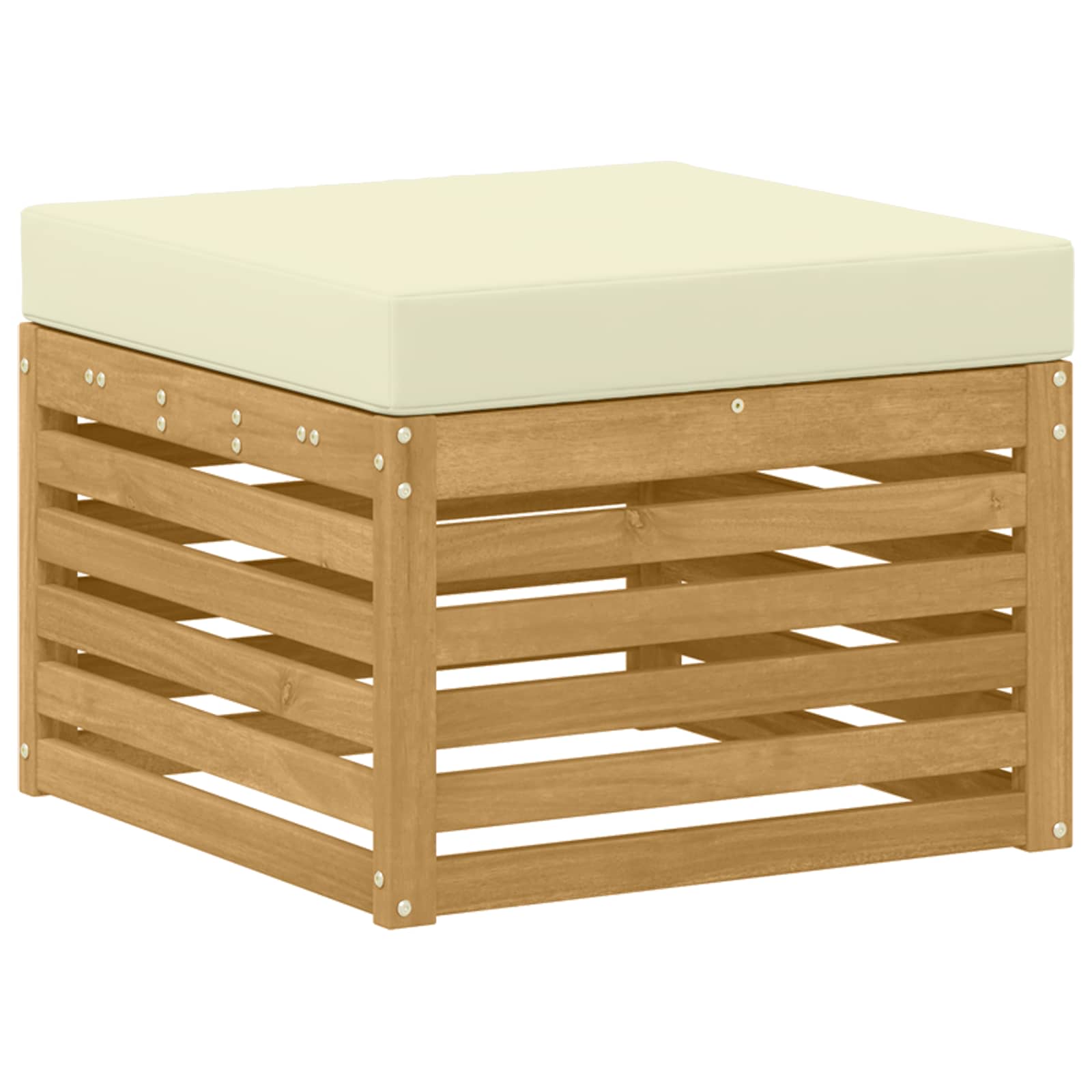 Set vanjskih sofa 6 pcs Bijela i krem 245 x 122,5 x 73 cm