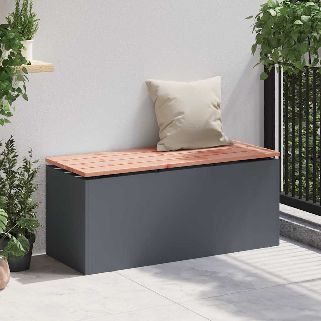 Vrtna klupa Antracit 100 x 40 x 43 cm Čelik