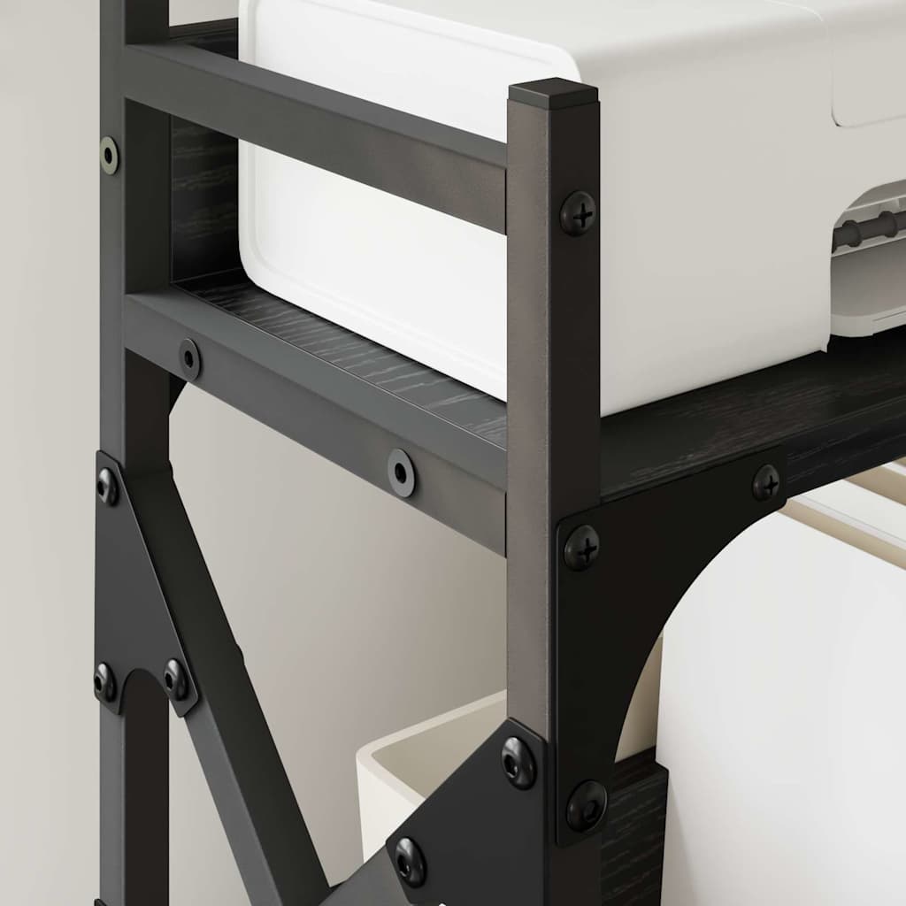 Držač za printer Crni hrast 40 x 20 x 40 cm Konstruirano drvo