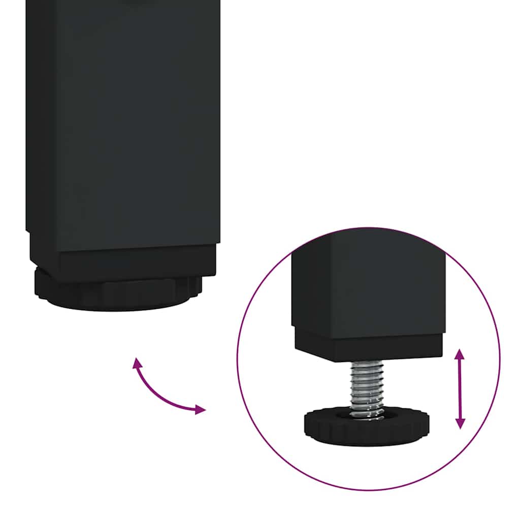 Držač za printer Crni hrast 40 x 20 x 40 cm Konstruirano drvo