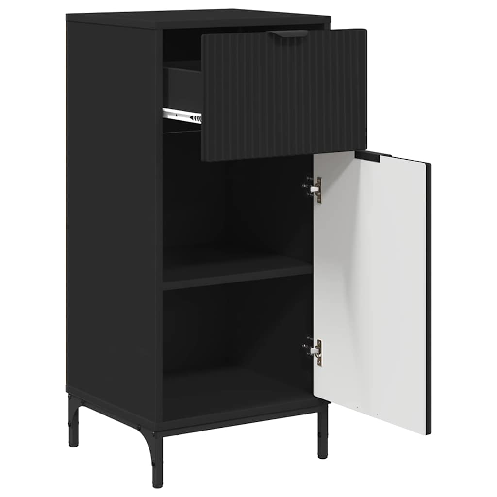 Kupaonski ormar s ladicama s pohranom Crna 39,5 x 36 x 88 cm