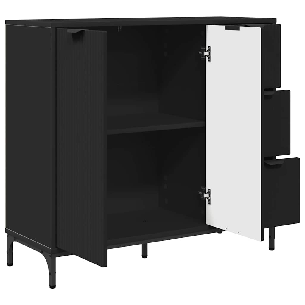 Kreveta s ladicama Crna 89,5 x 33 x 82 cm Konstruirano drvo