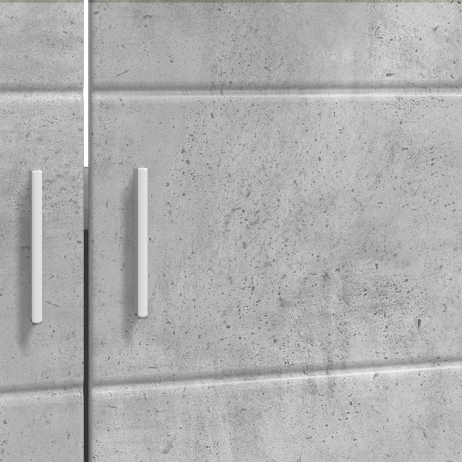 Set ormarića za kupaonicu TULUM Betonski sivi 60 x 34 x 63 cm
