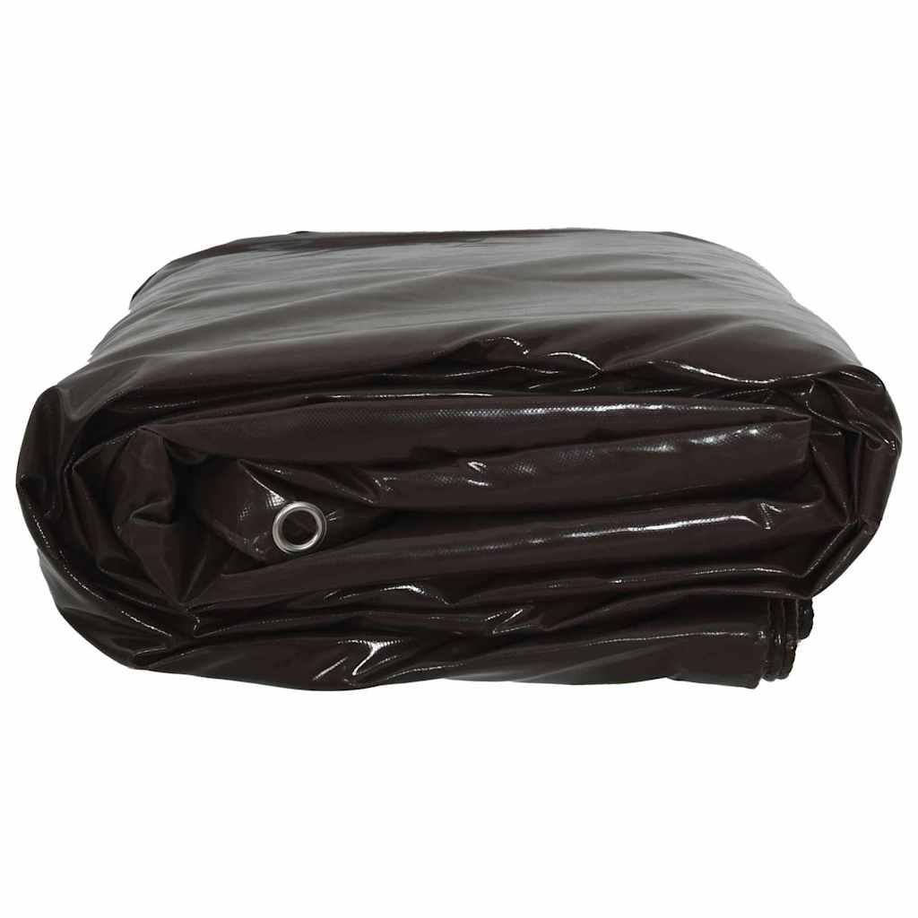 Cerada 650g / m² Smeđa 1,5 x 2 m Platno s PVC premazom