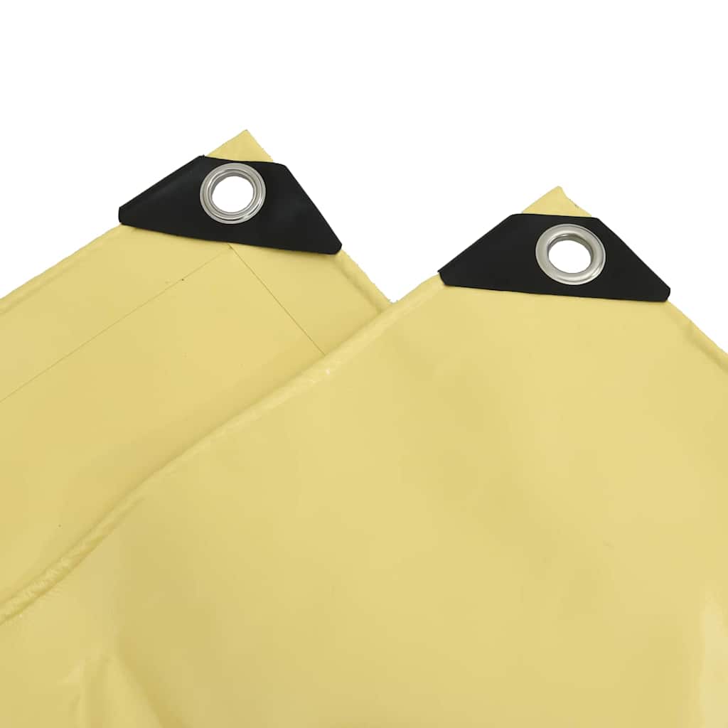 Cerada 650g / m² Bež 4 x 5 m Platno s PVC premazom