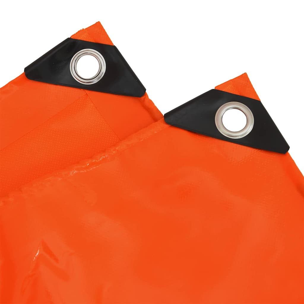 Cerada 650g / m² Narančasta 1,5 x 2 m Platno s PVC premazom