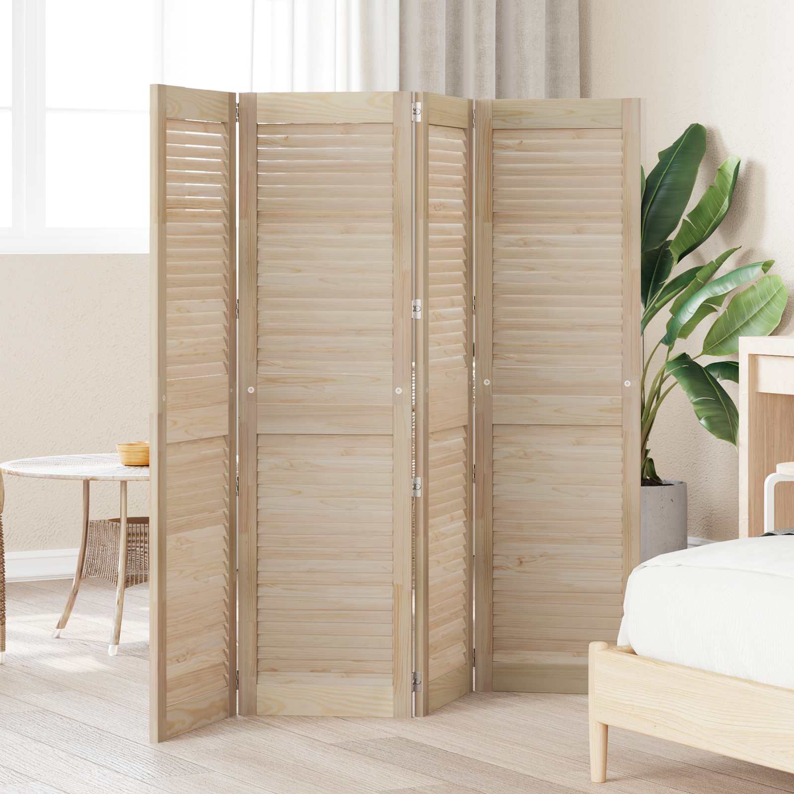 Ormarna vrata s vratima 4 pcs Prirodna 140,5 x 2,1 x 39,5 cm